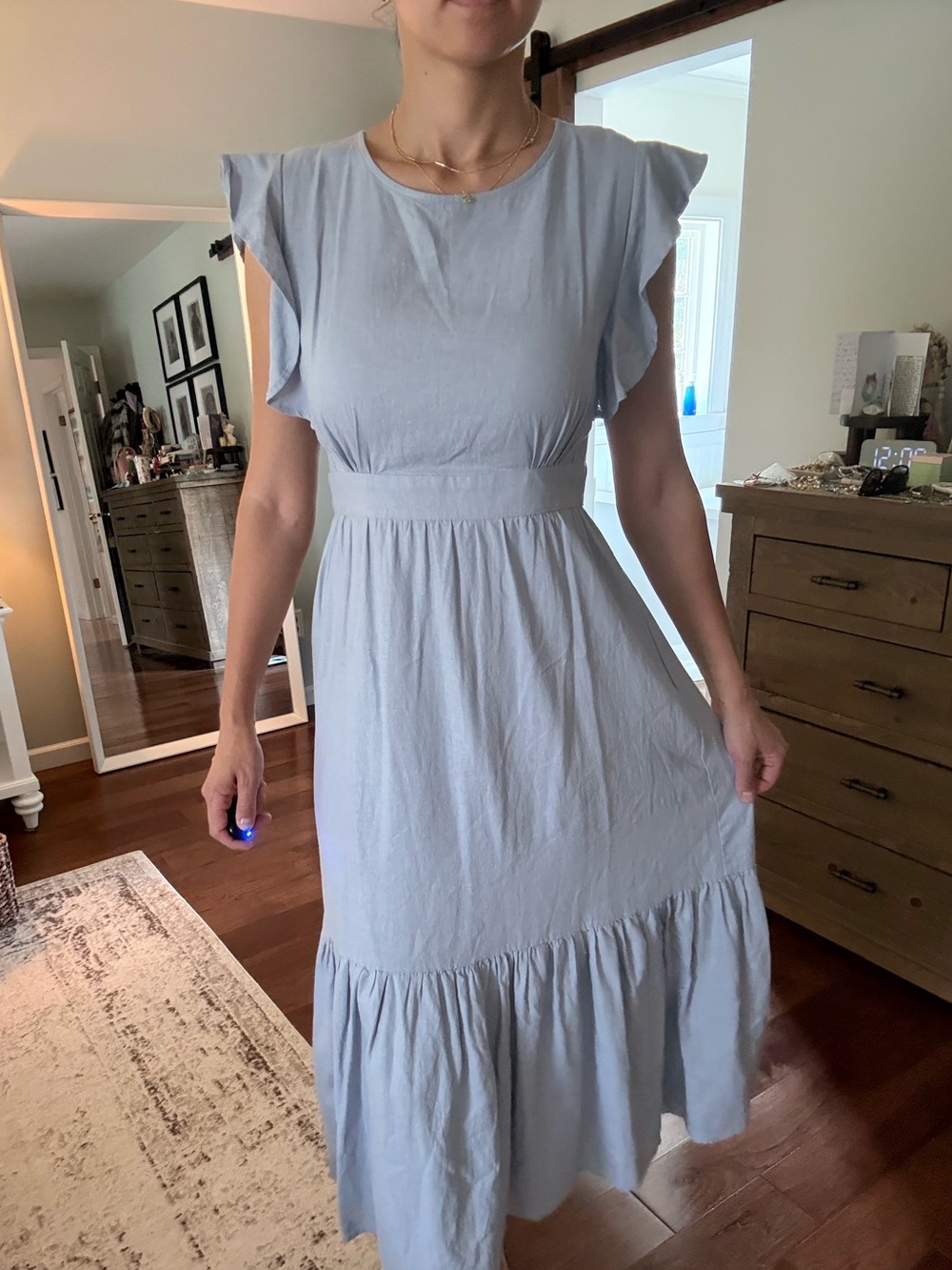 Light Blue Cynthia Rowley Midi Dress
